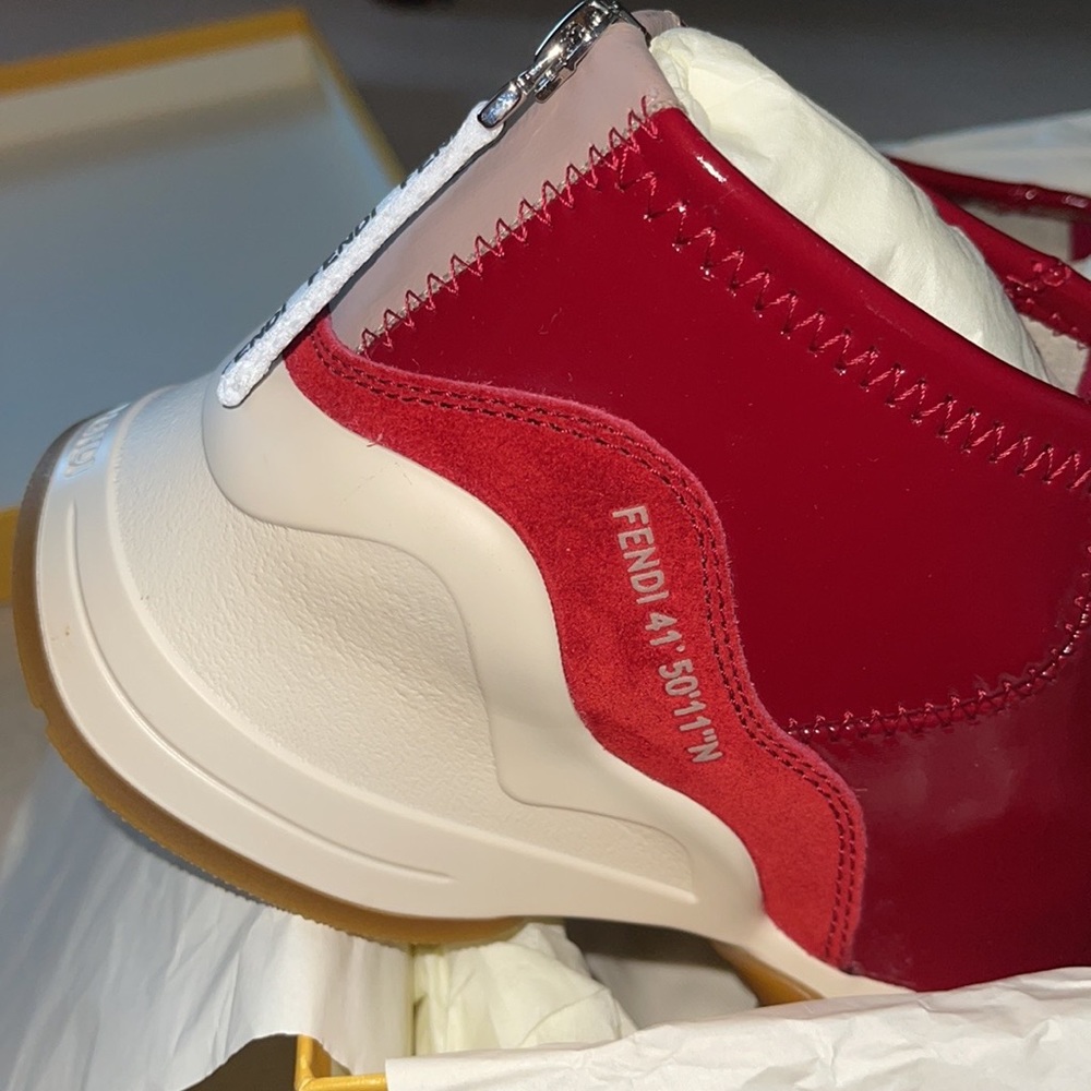 NEW Fendi Women Sneakers Snug-fit Ffluid Sneakers - Picture 8 of 10
